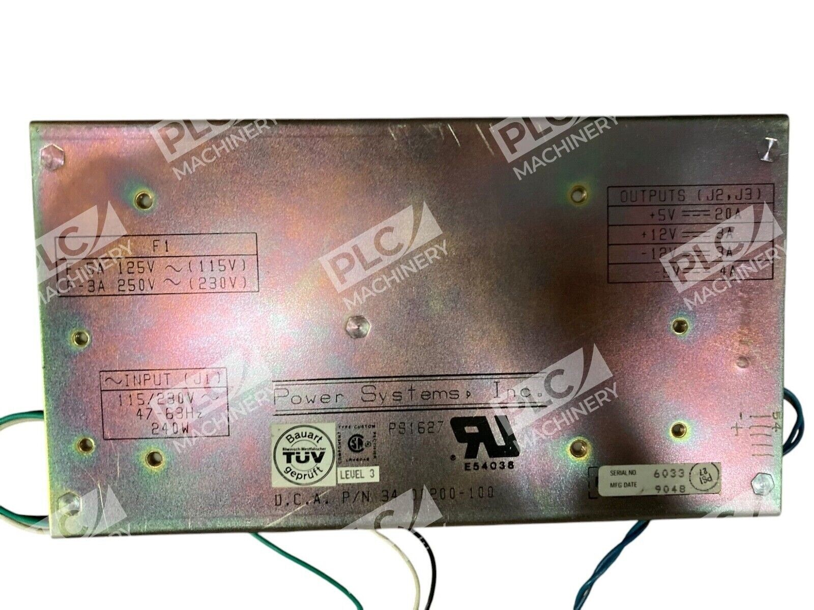 Power Systems PS1627 Level 3 Power Supply Board 34-00200-100