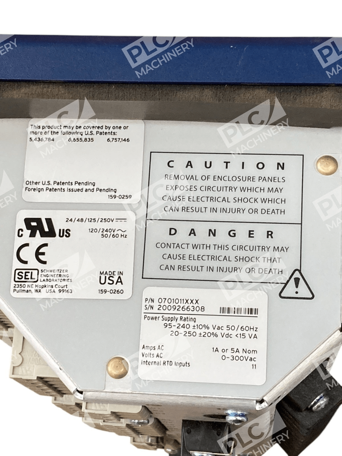 Schweitzer Engineering 701 Motor Protection Relay 0701011XXX