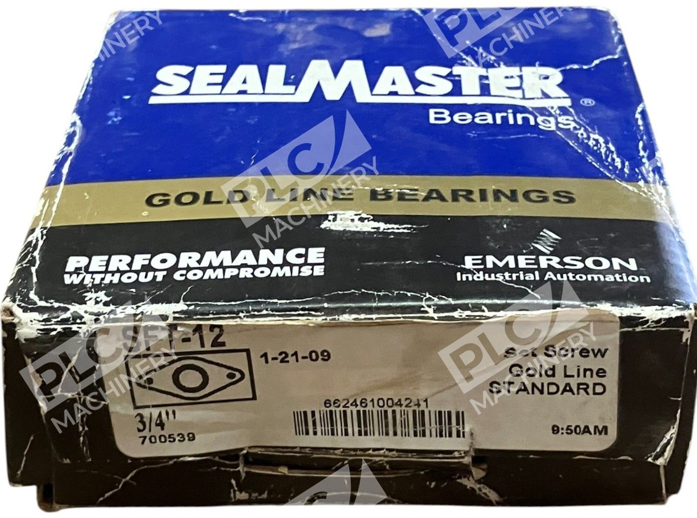 SealMaster Emerson 3/4" 2 Bolt Flange Gold Line Bearing SFT-12