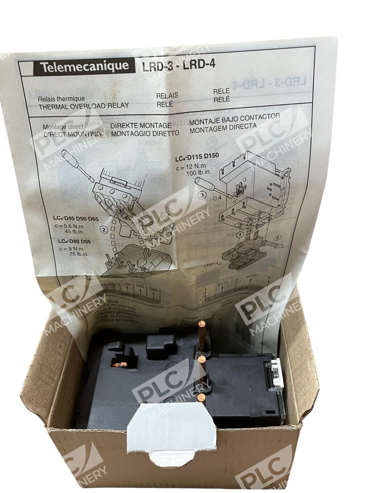 Square D LRD3355 Thermal Overload Relay Telemecanique TeSys - Image 4
