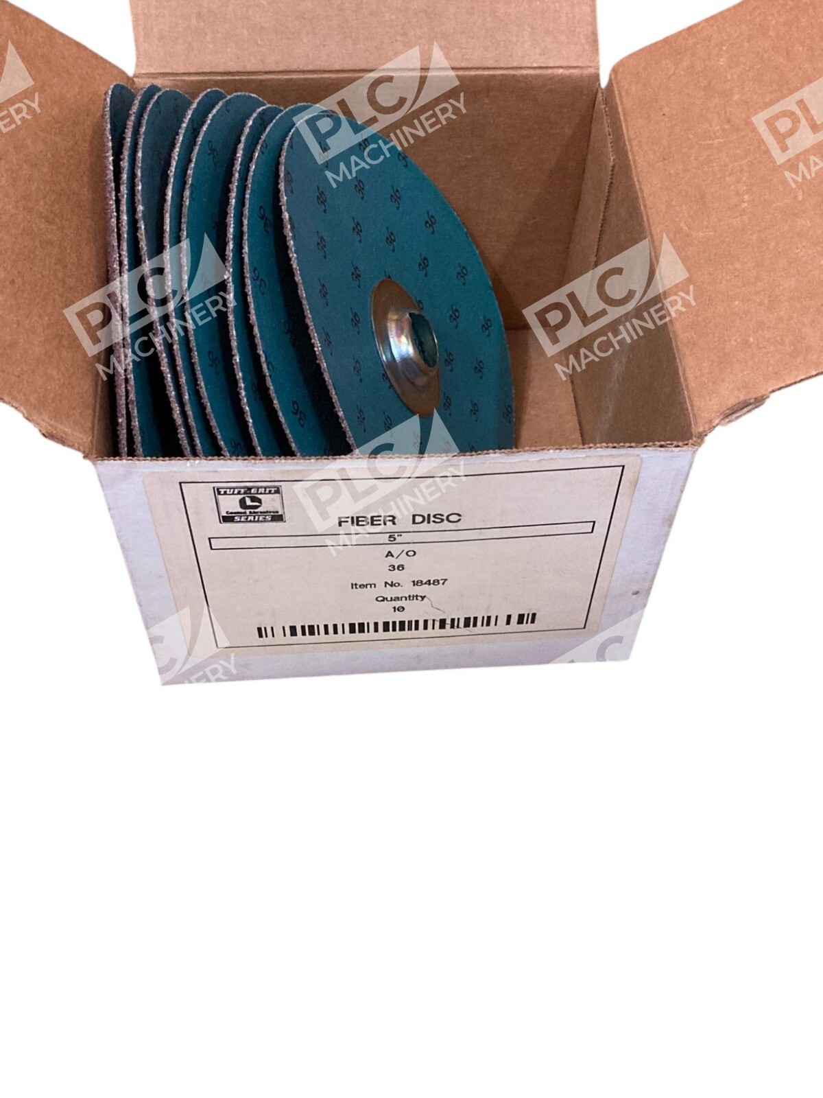 Tuff-Grit Coated Abrasives 5" 36 A/O Fiber Disc 18487 (Box of 8) - Image 6