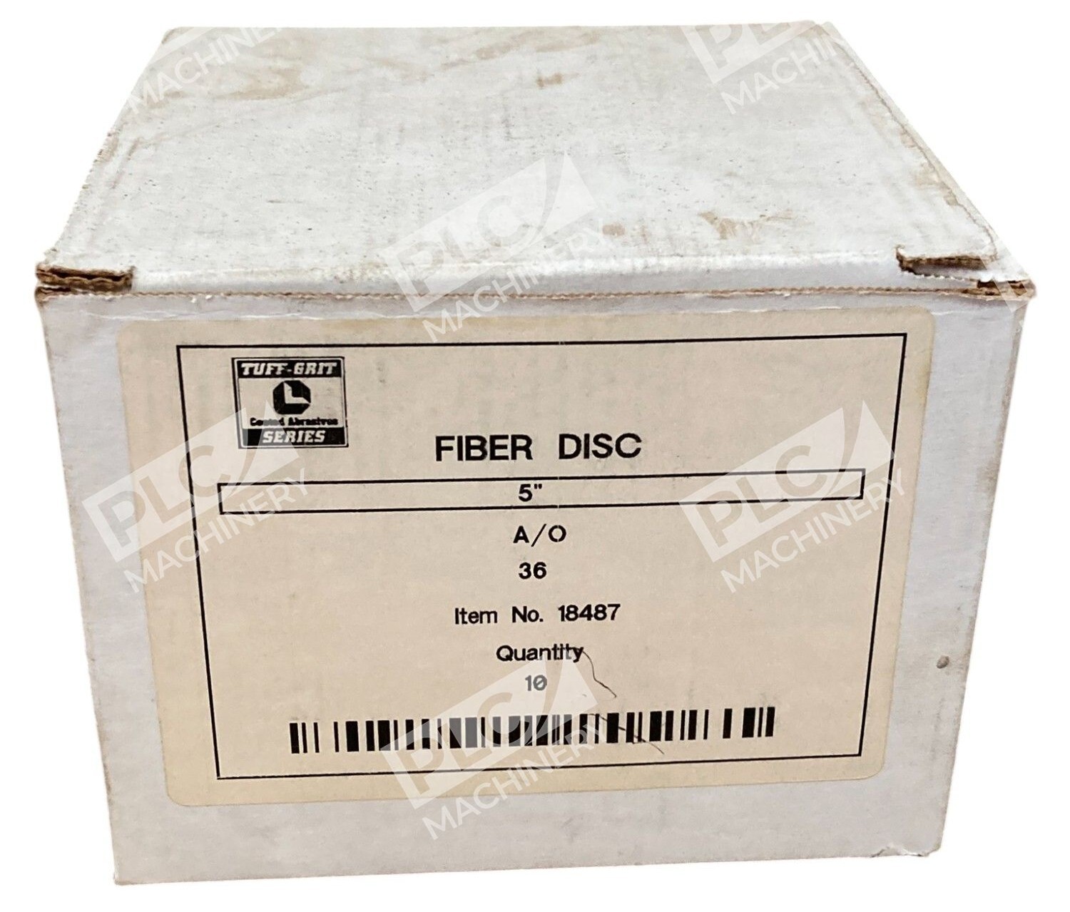 Tuff-Grit Coated Abrasives 5" 36 A/O Fiber Disc 18487 (Box of 8)