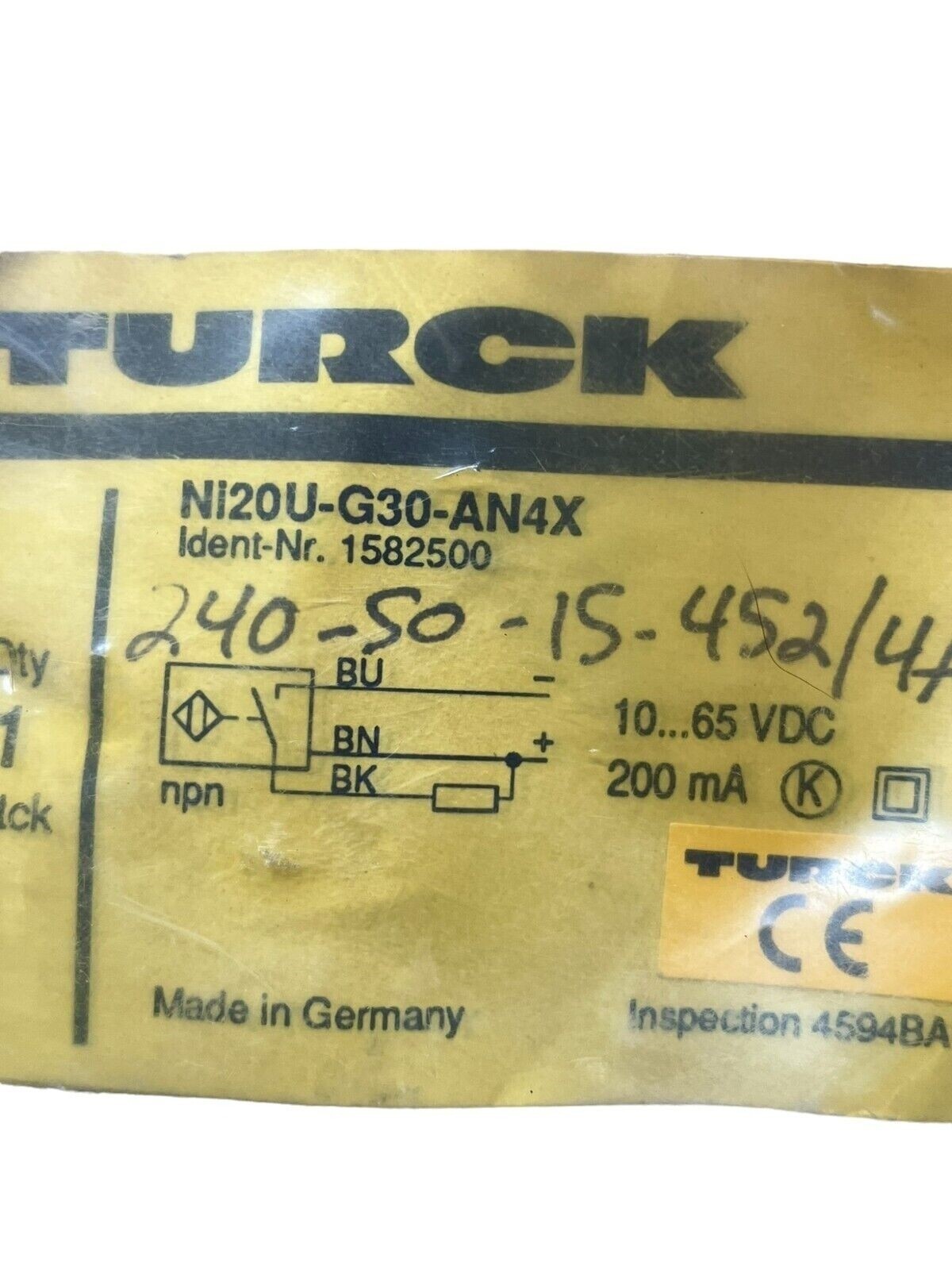 Turck NI20U-G30-AN4X Nonembeddable Inductive Sensor - Image 3