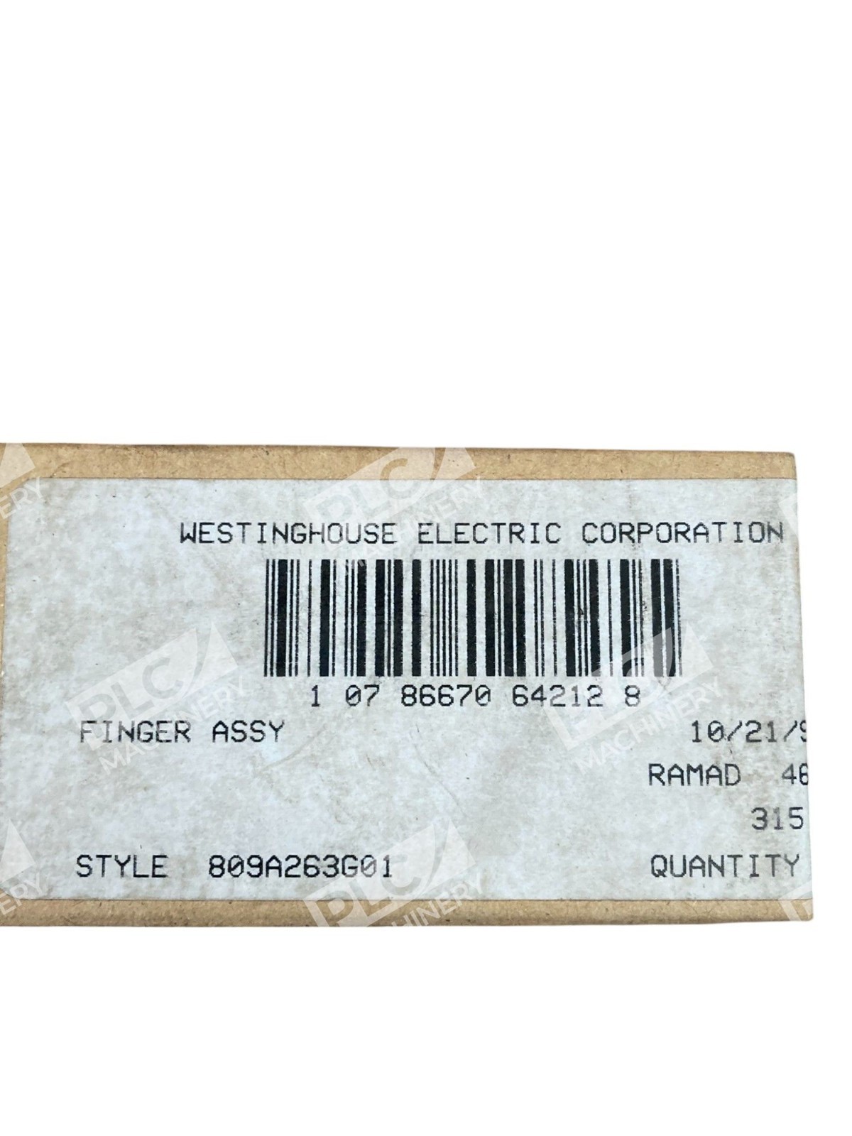 Westinghouse 21-1000-031 Finger Assembly 809A263G01 - Image 3