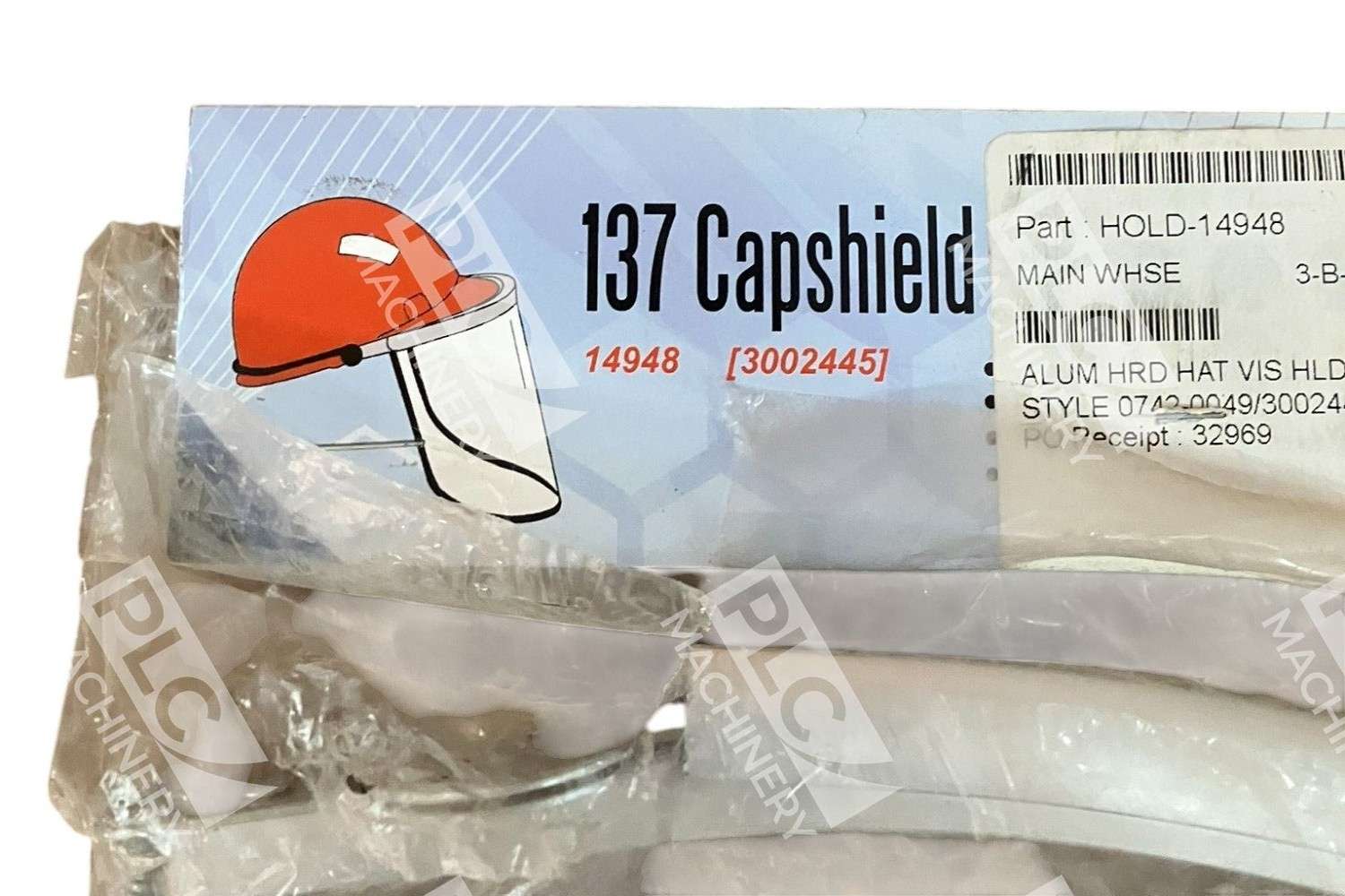137 Capshield Jackson Safety 3002445 Aluminum Hard Hat Visor Holder 14948 - Image 4