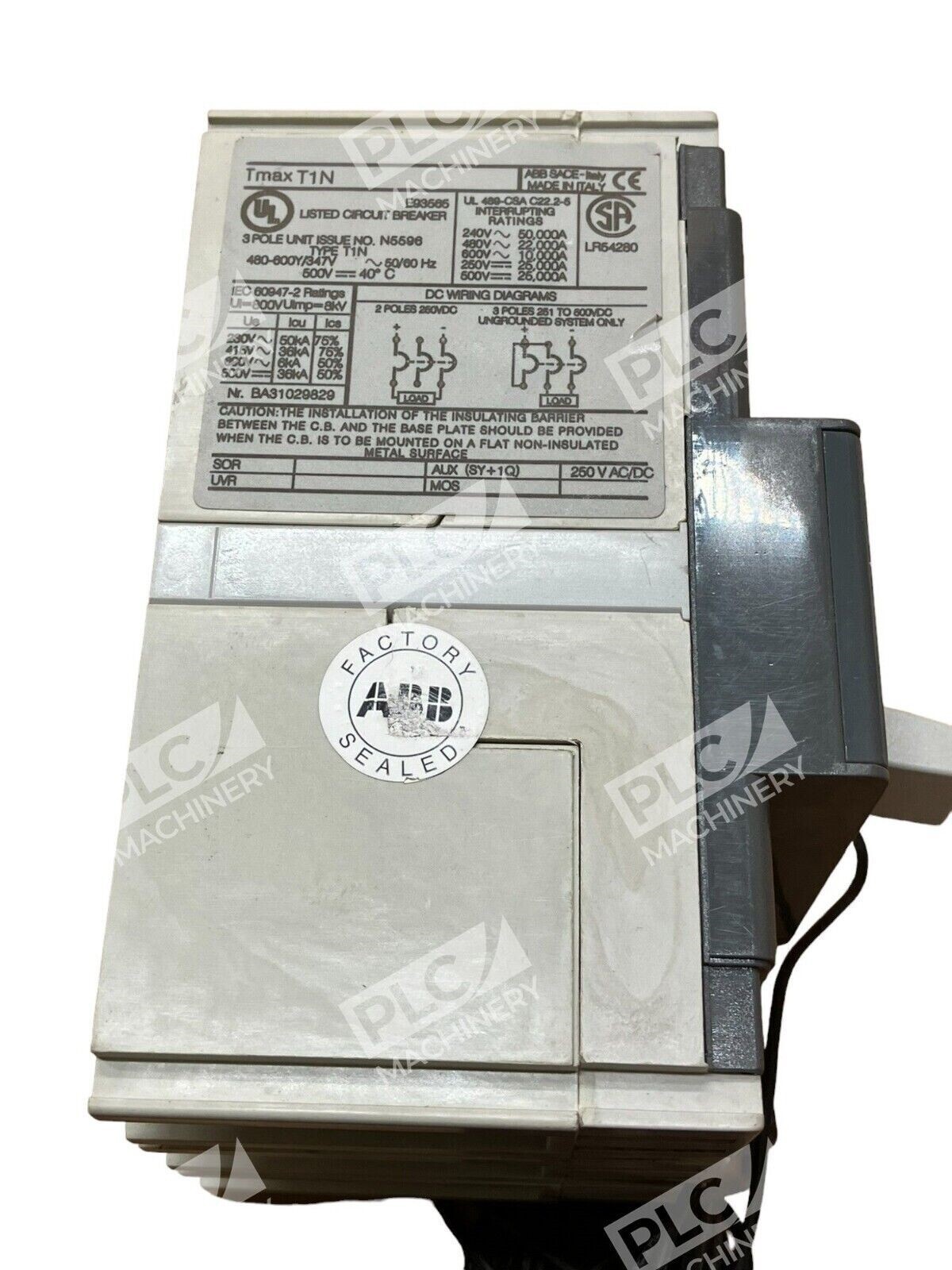 ABB Tmax T1N 60A Listed Circuit Breaker - Image 4
