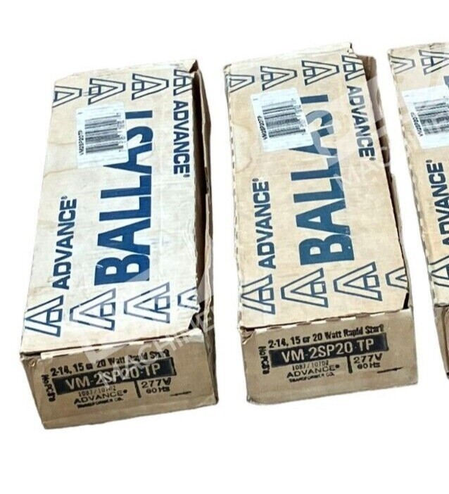 Advance Transformer VM-2SP20-TP Ballast 277V 60Hz 20A (lot of 2)