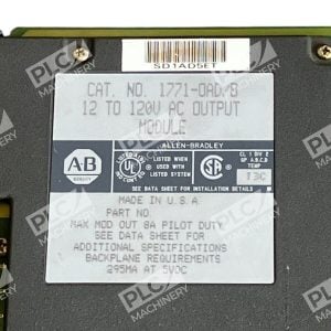 Allen Bradley 12 To 120V AC Output Module 1771 OAD B 227036454926