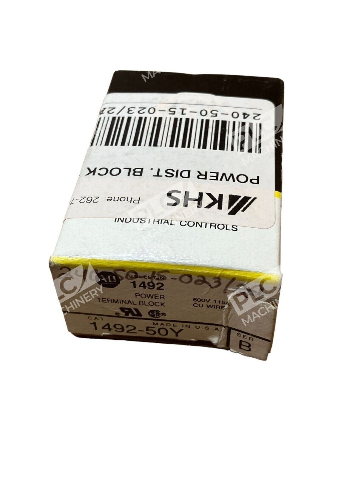 Allen Bradley 1492-50Y /B Power Distribution Block 115A 1 Pole (lot of 3) - Image 3