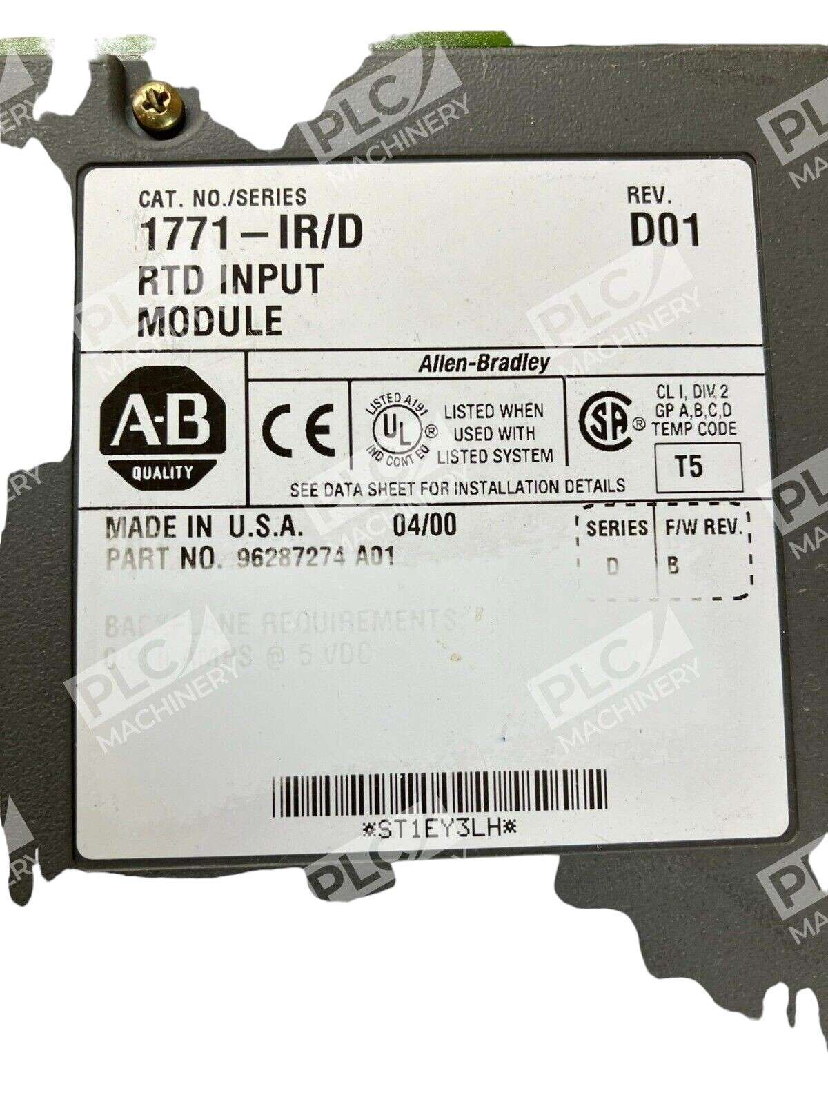 Allen Bradley 1771-IR /D RTD Input Module - Image 3