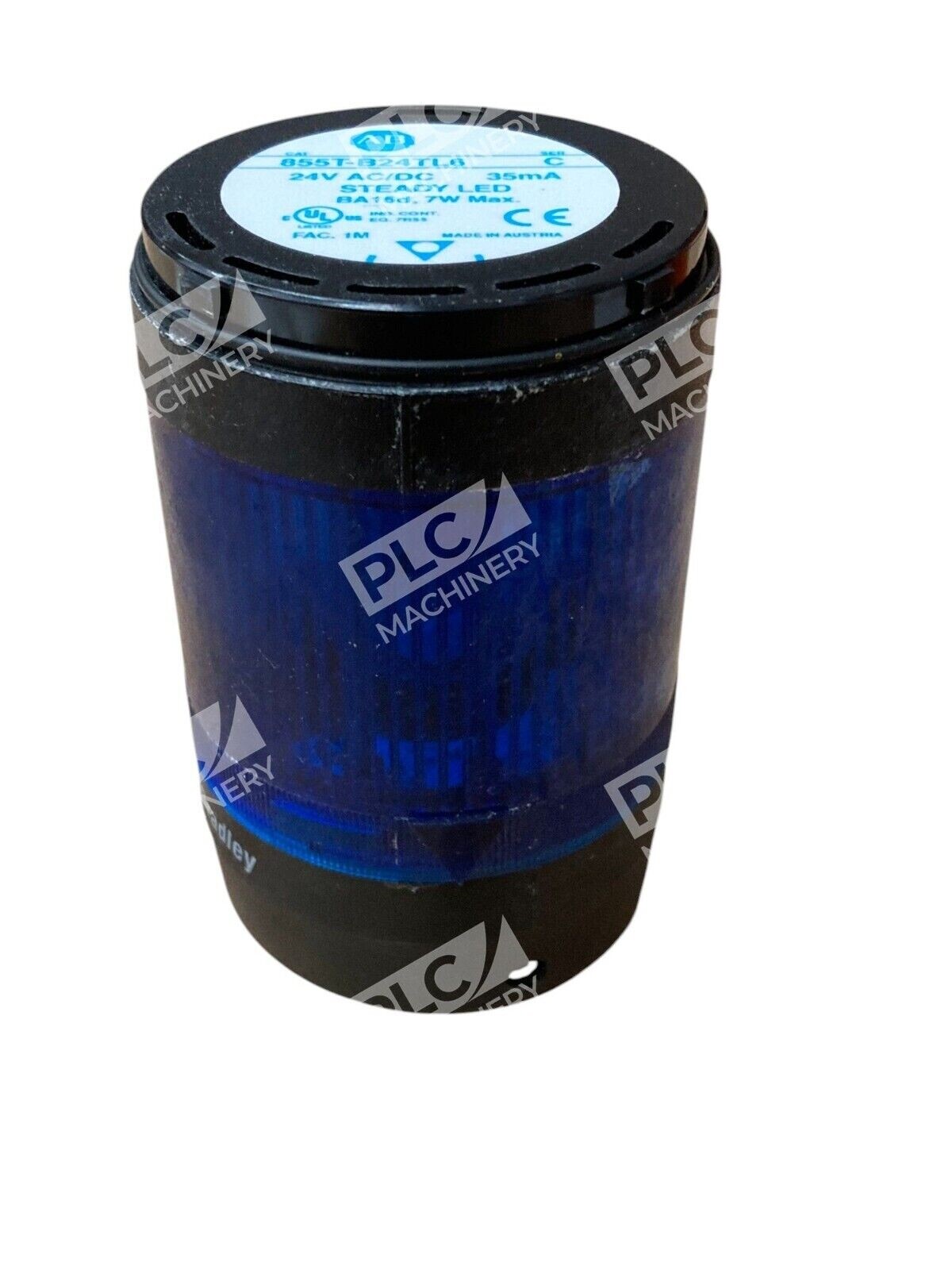 Allen Bradley 24V AC/DC 35mA 7W BA15d Blue Steady LED 855T-B24TL6 /C
