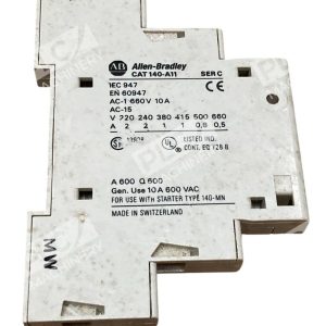 Allen Bradley AB 10A 600VAC Auxiliary Contact 140-A11 /C