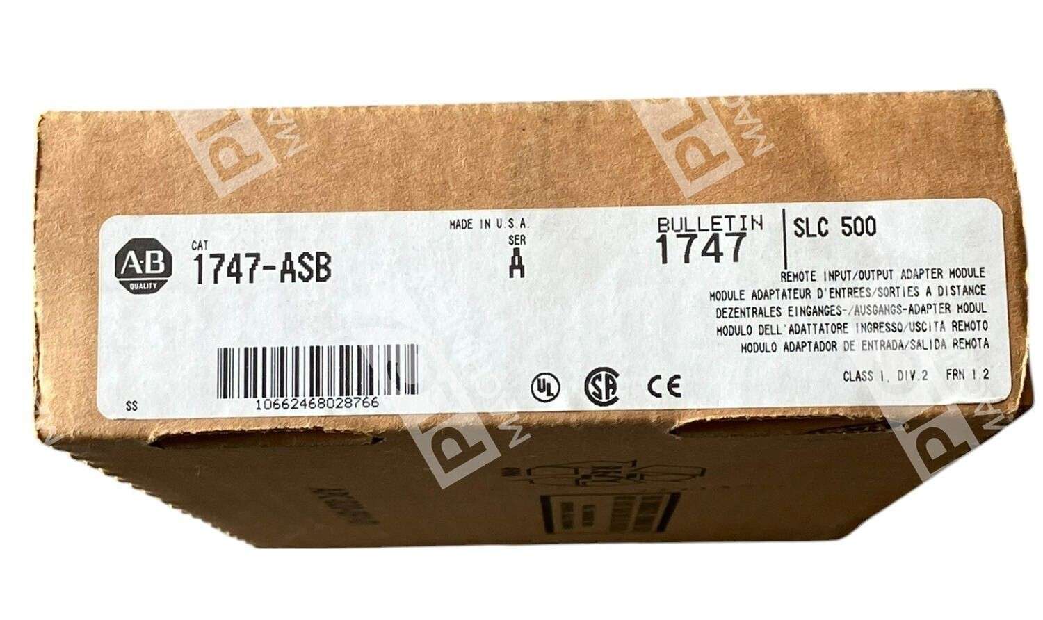 Allen Bradley AB SLC500 Remote Input/Output Adapter Module 1747-ASB /A