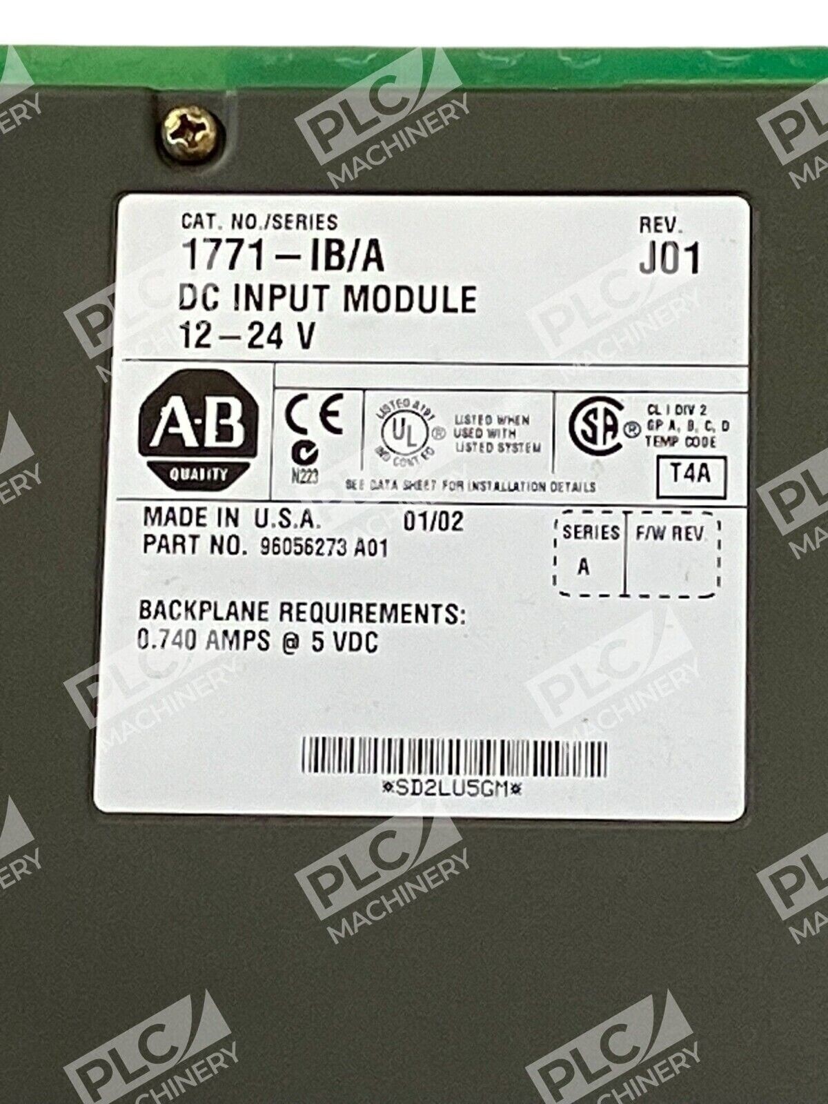 Allen Bradley DC Input Module 12-24V 1771-IB /A - Image 3