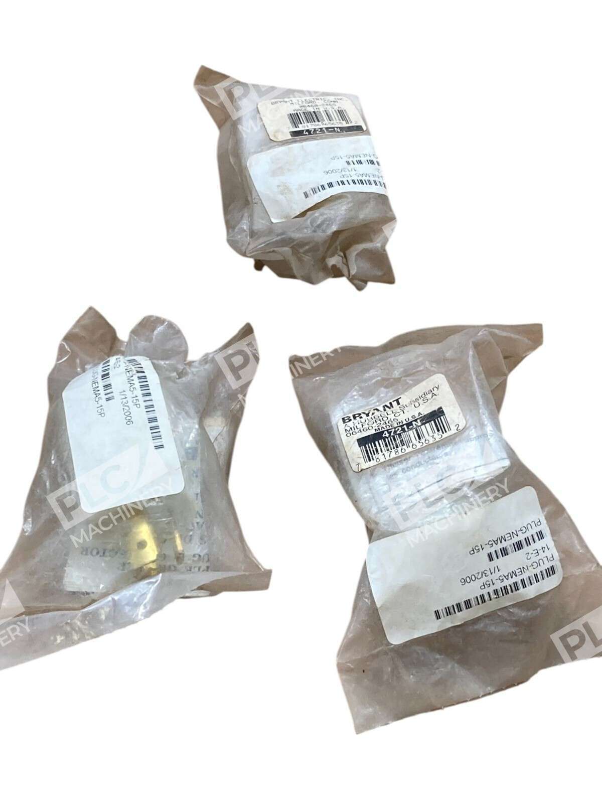 Bryant Hubbell Twist-Lock Receptacle Plug 4721-N (lot of 3)