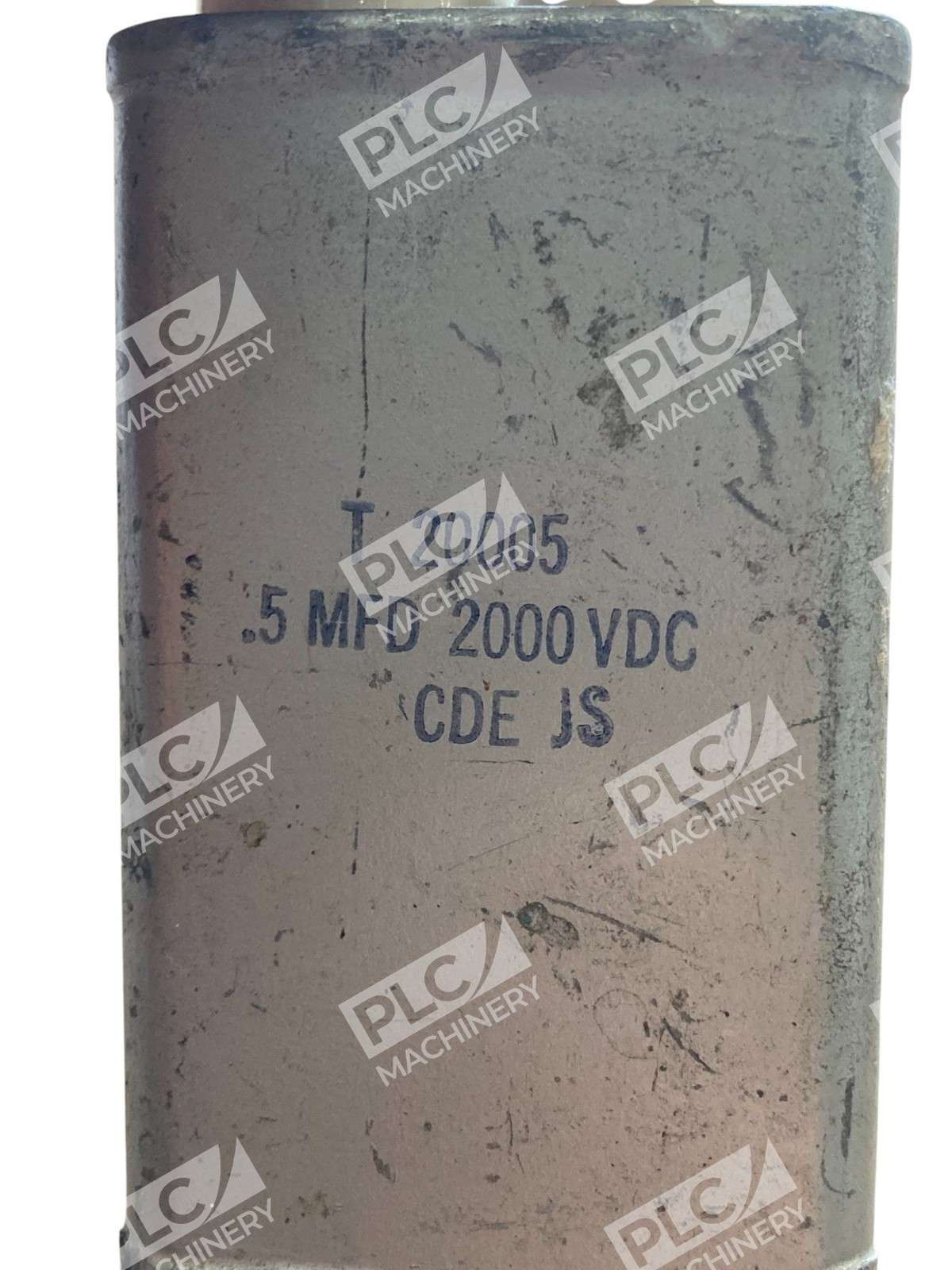 CDE JS 0.5 MFD 2000 VDC Capacitor - Image 3