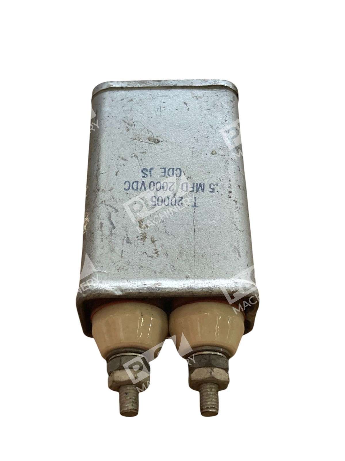 CDE JS 0.5 MFD 2000 VDC Capacitor
