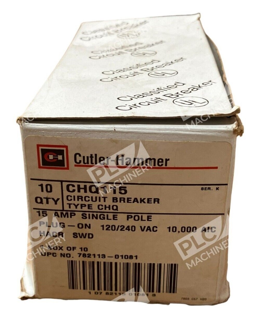Cutler Hammer CHQ115 /K Circuit Breaker 1 Pole 15A 15Amp (Box of 4)