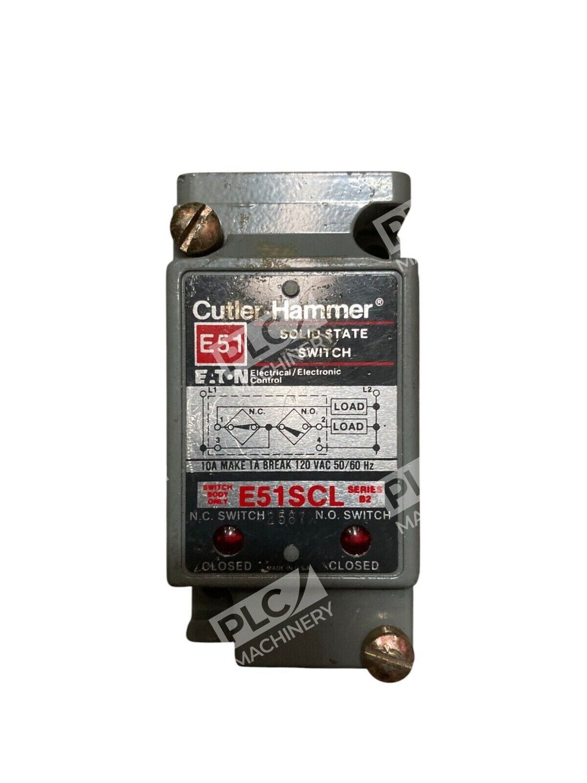 Cutler Hammer Eaton 10A 120VAC Solid State Switch Body E51SCL /B2