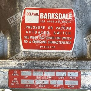 Delaval Barksdale 4 18PSI Pressure Or Vacuum Actuated Switch D2H H18 226665275786