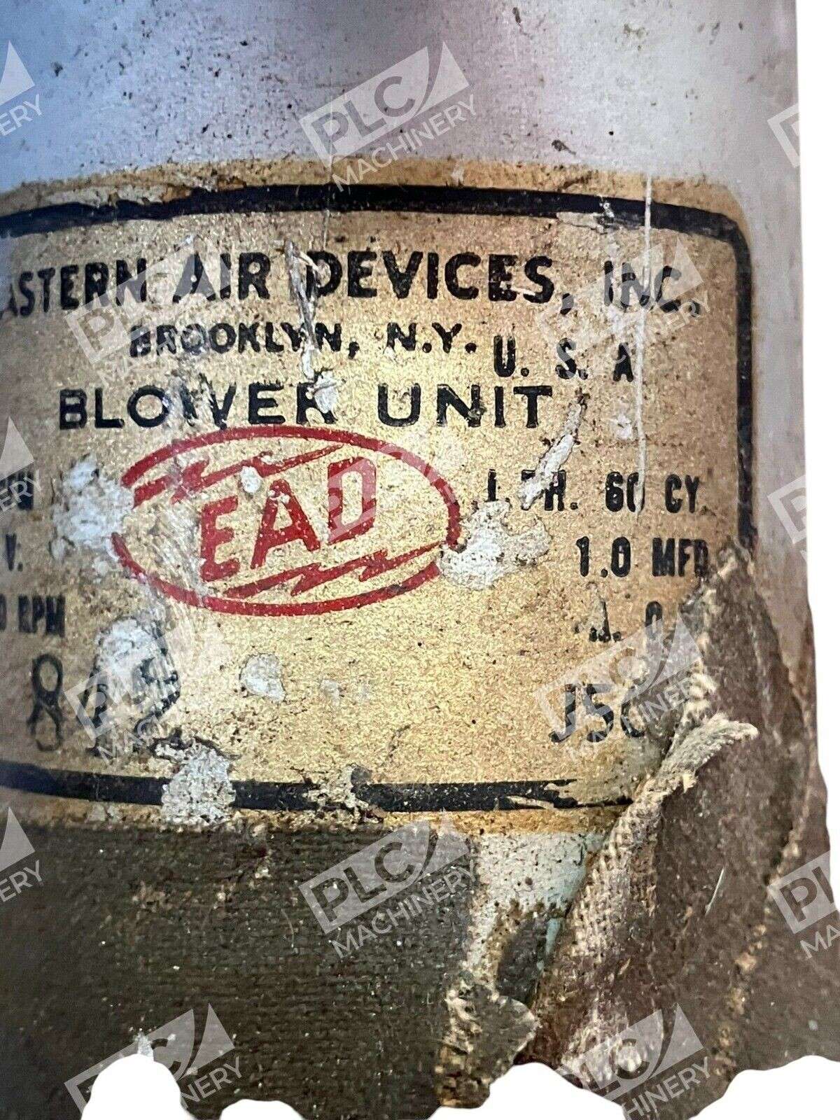 Eastern Air Devices 1Ph 60Cy 1.0MFD 115V 3300RPM Blower Unit J50 - Image 5