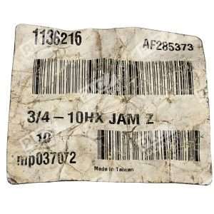 Fastenal 34 10HX JAM Z Grade A Zinc Steel Jam Nuts 1136216 One Pack of 10 297868552616