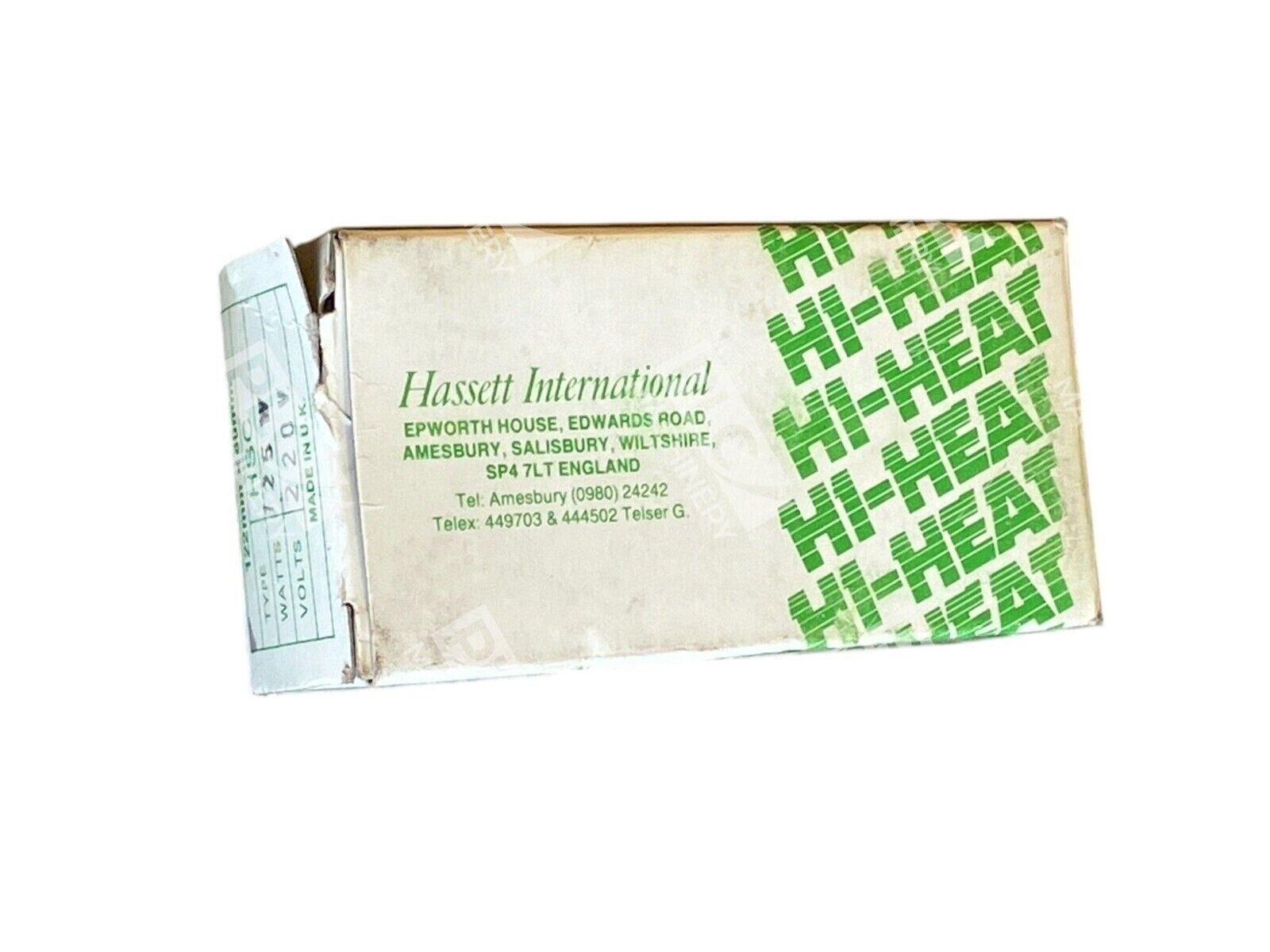 Hassett International 122mmx60mm Hi-Heat Infra-Red Ceramic Element HSC 125W 220V