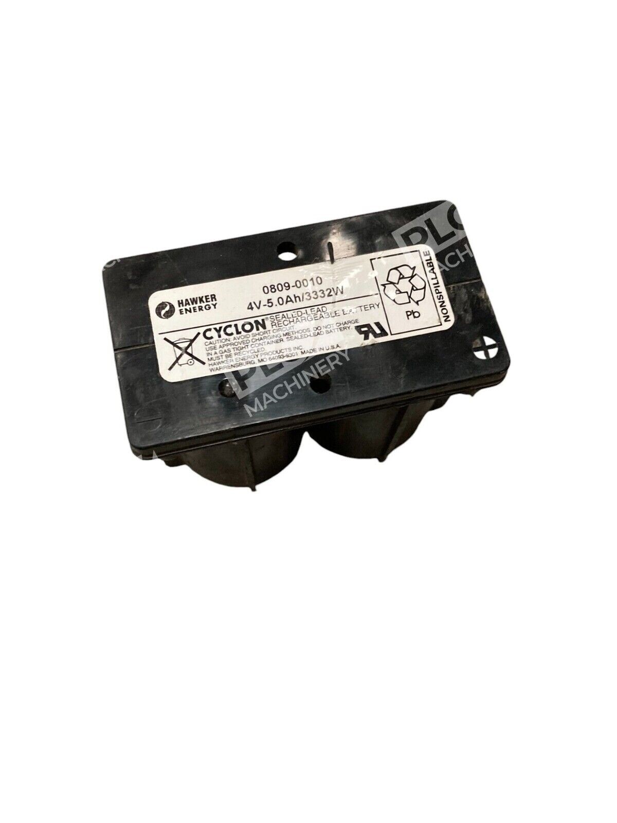 Hawker Energy 4V-5.0Ah/3332W Sealed Lead Rechargeable Battery 0809-0010