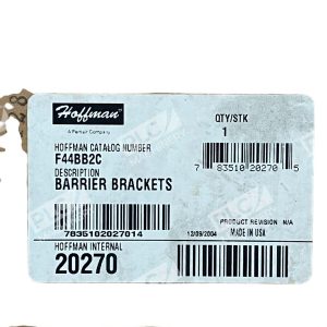 Hoffman 20270 Barrier Brackets F44BB2C 226468297586
