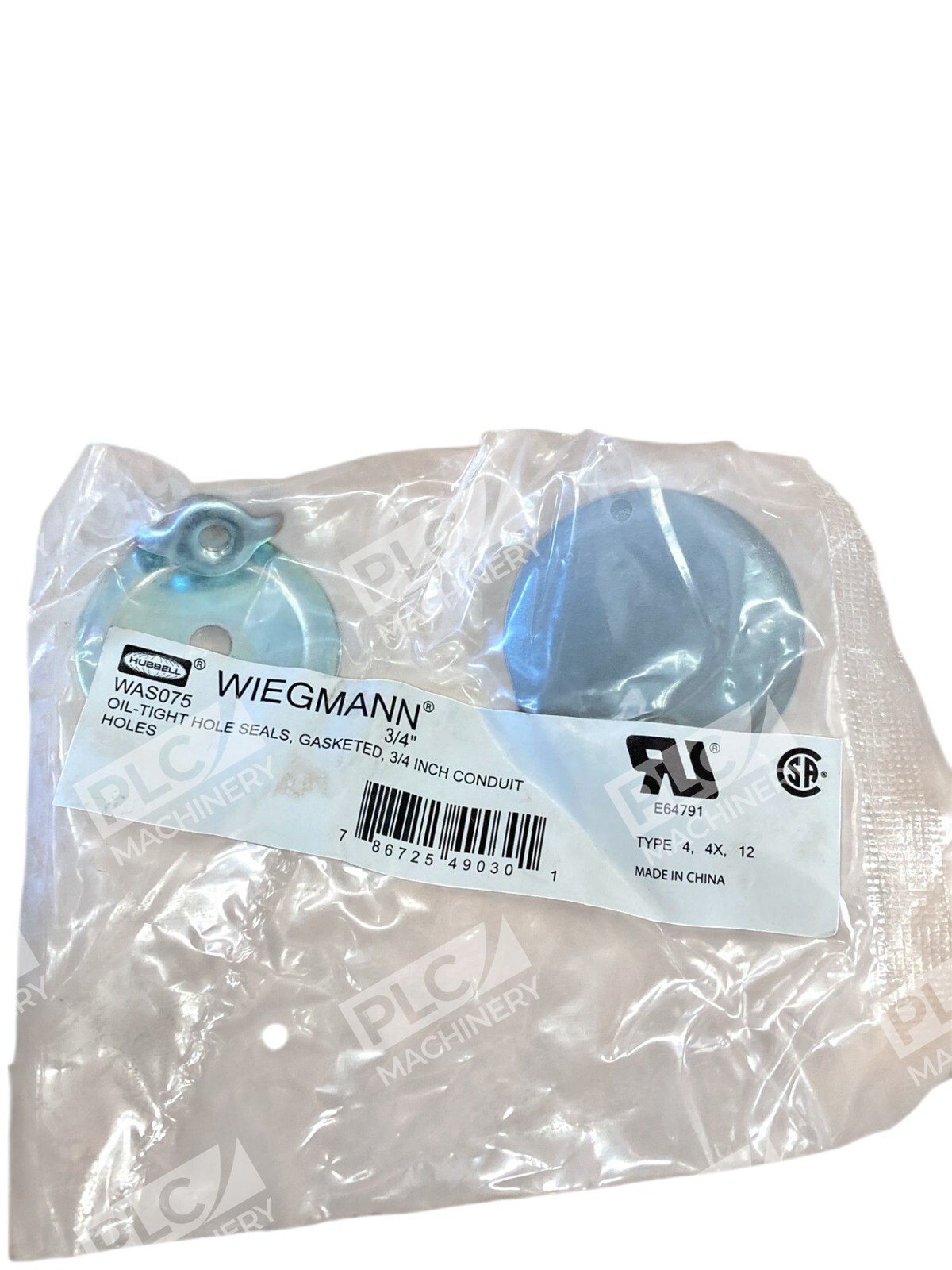 Hubbell Wiegmann Oil Tight Hole Seals Gasketed 3/4" Holes WAS075 (Box of 10) - Image 4