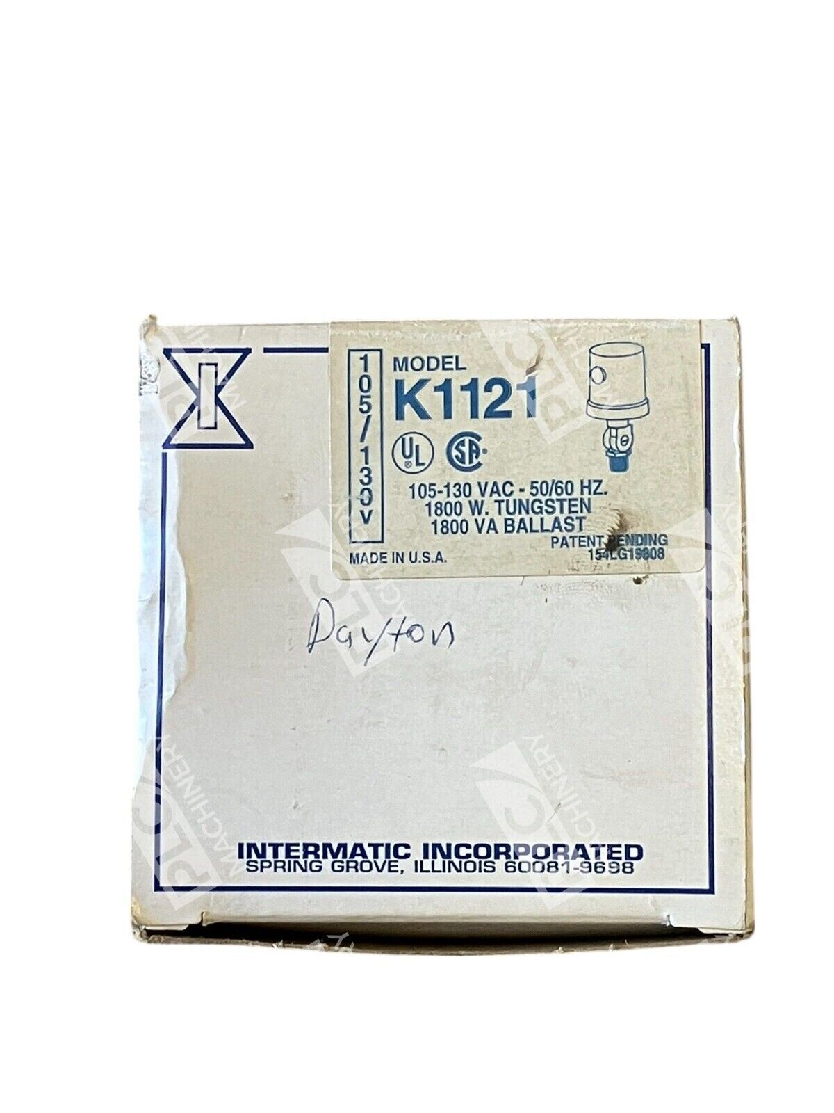 Intermatic 105/130V 105-130VAC 50/60Hz Photo Control Switch K1121