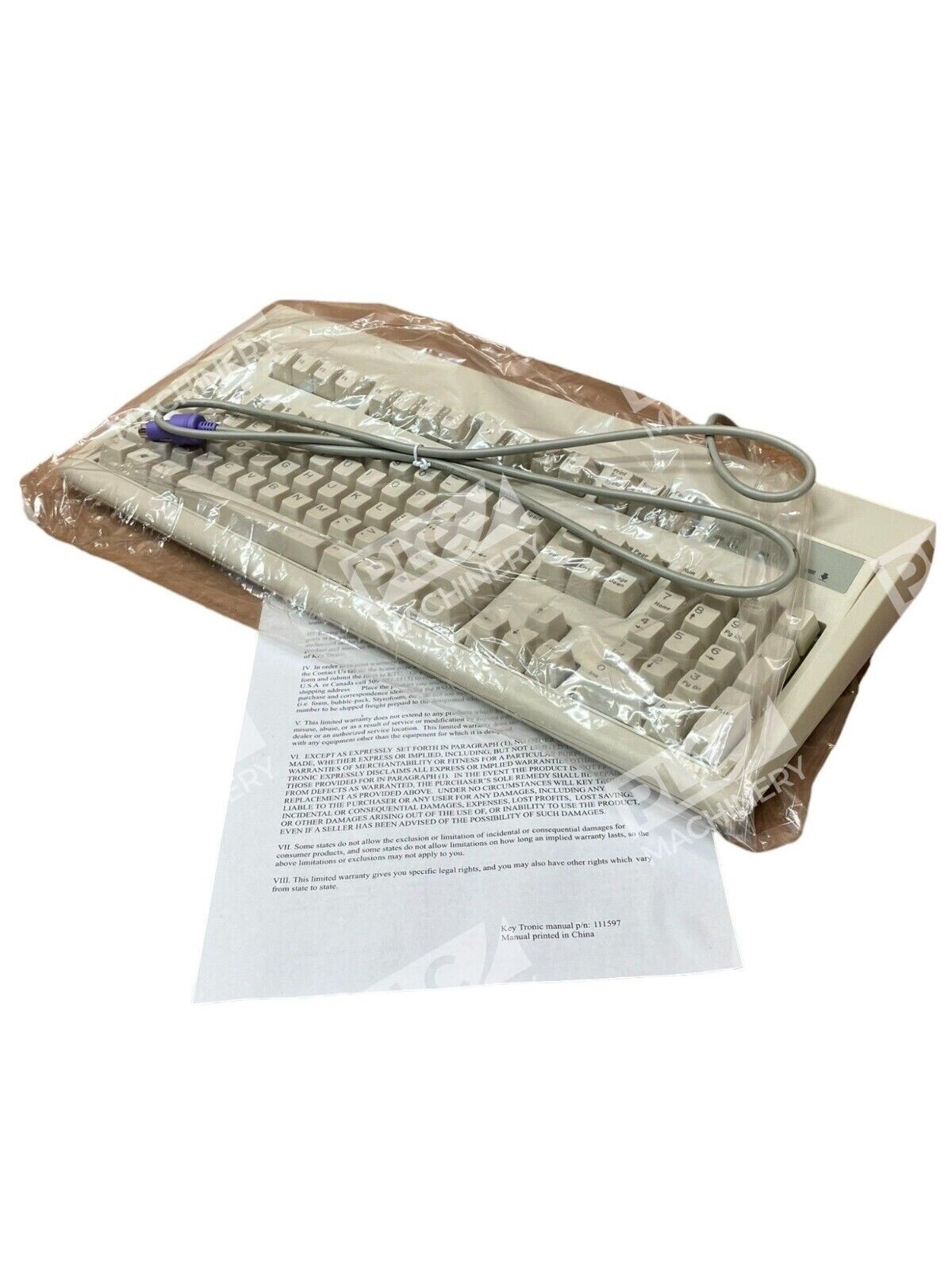 Key Tronic E03601P11PK Keyboard White PS/2