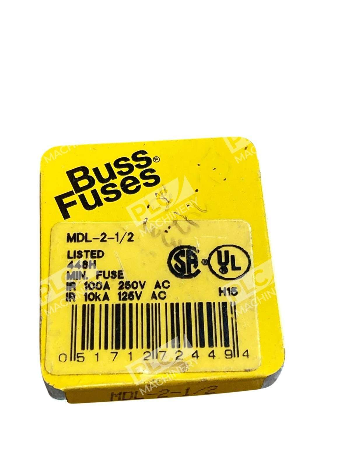 Lot of 3 Bussmann MDL-2-1/2 Fuses 5 Per Box - Image 7