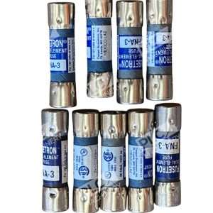 Lot of 9 Bussmann Fusetron FNA-3 Dual-Element Fuse