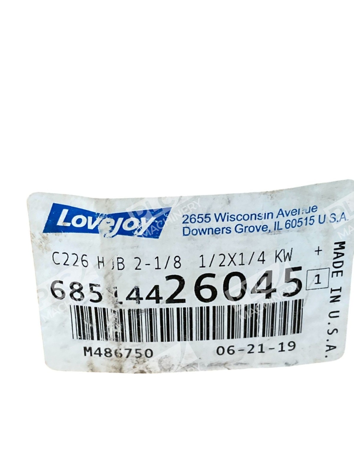 Lovejoy C-226 685144 26045 C226 Hub 2-1/8" 1/2X1/4 KW 68514426045 - Image 3