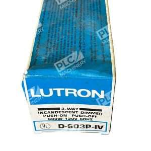 Lutron 600W 120V 60Hz 3 Way Incandescent Dimmer D 603P IV 226531183516
