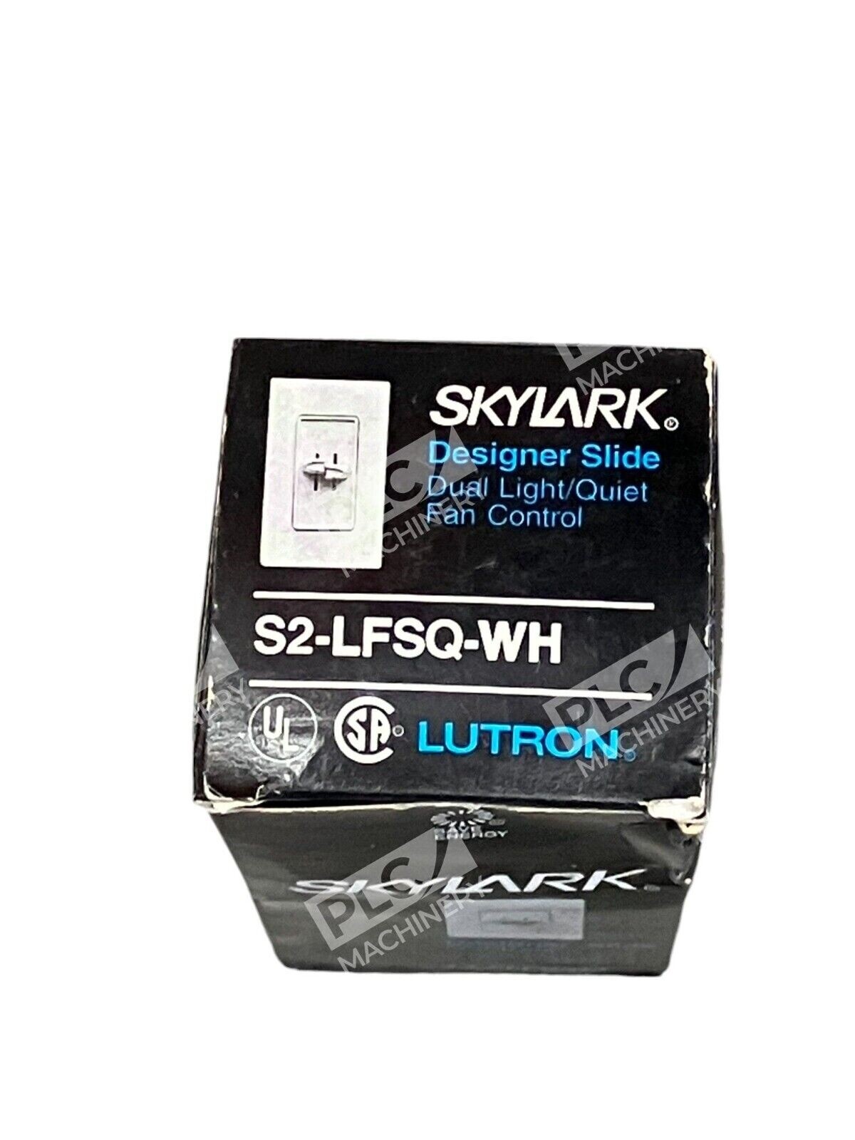 Lutron Designer Slide Dual Light Quiet Fan Control Skylark S2-LFSQ-WH - Image 3