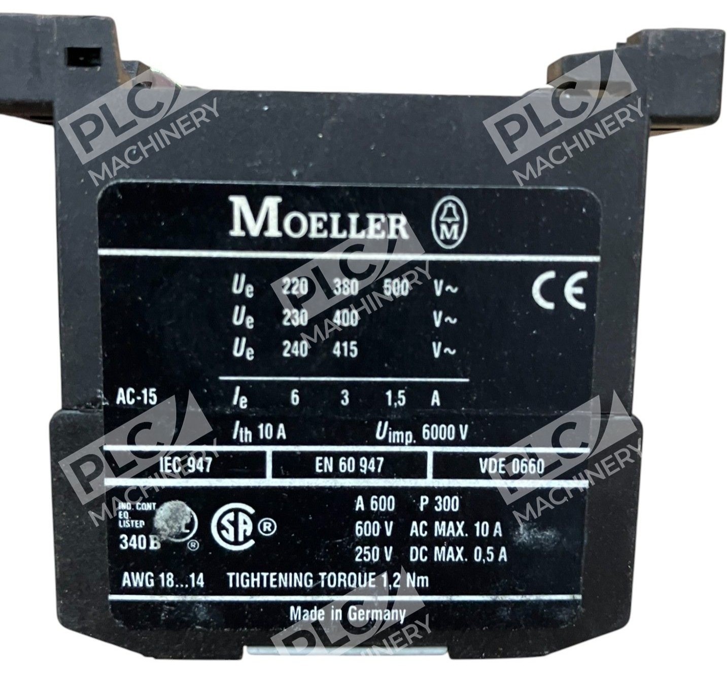 Moeller 31E 1CR 10A 6000V A600 P300 Contactor Relay DIL ER-31 - Image 3