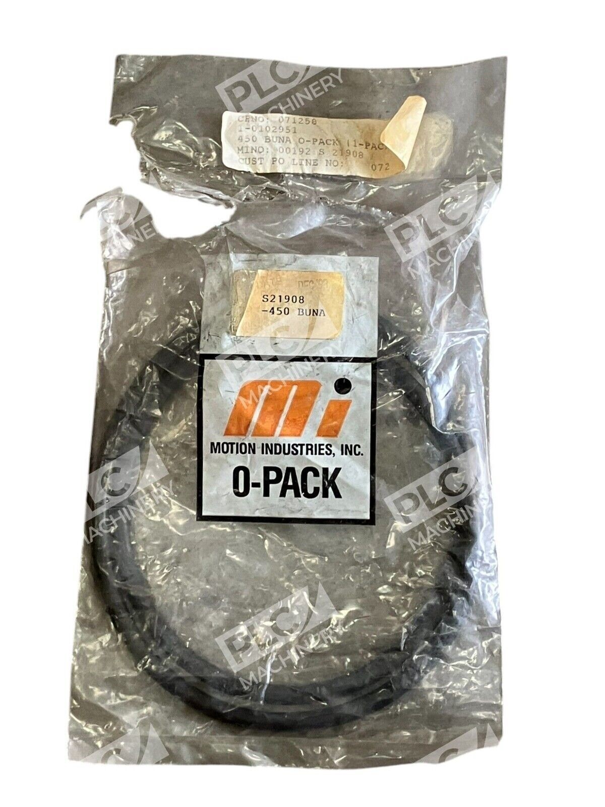 Motion Industries MI S21908 071250 1-0102951 O-Pack 450 BUNA