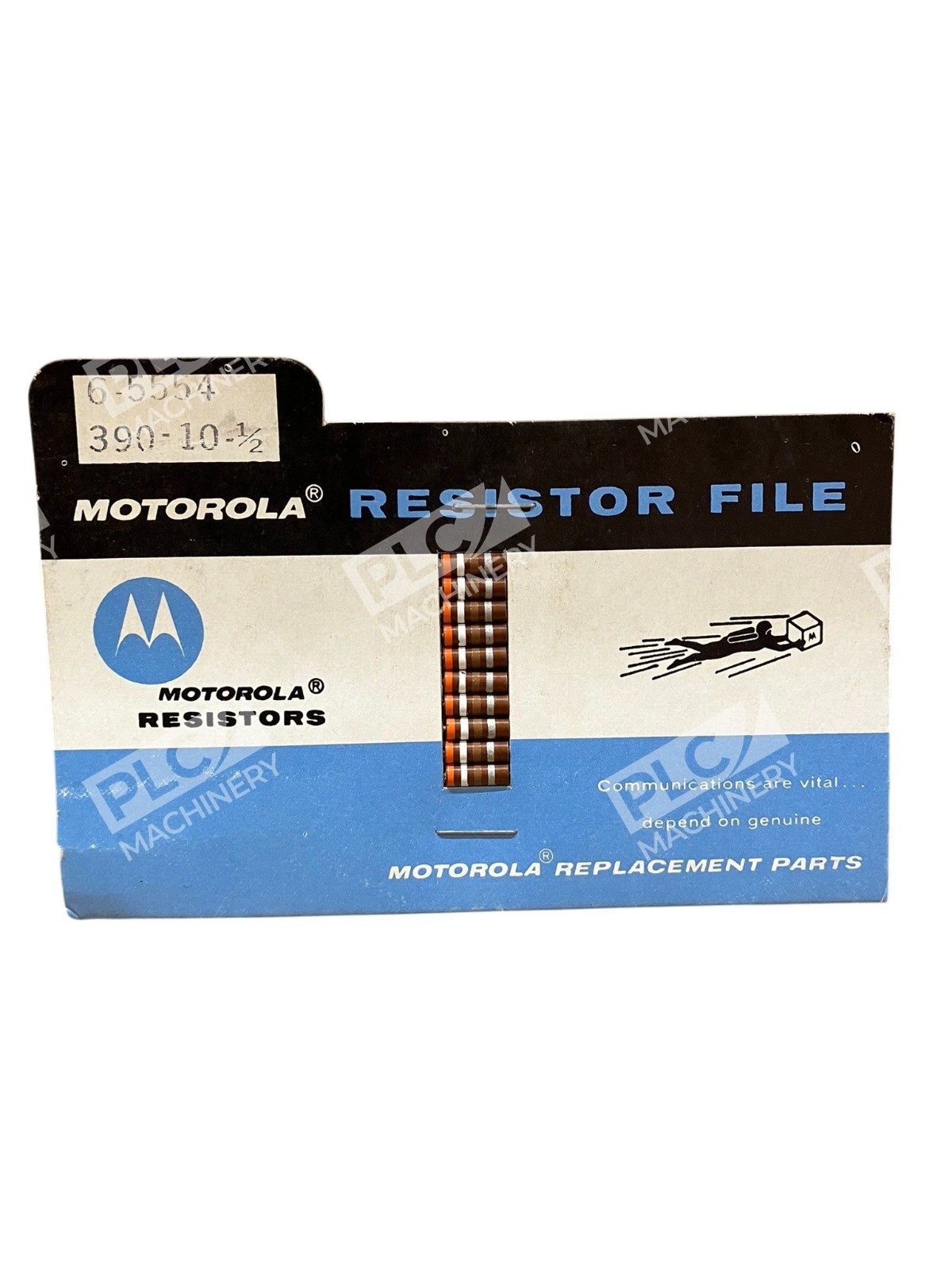 Motorola Resistor File 6-5554 390 Ohm 1/2W ±10% Carbon Composition NOS