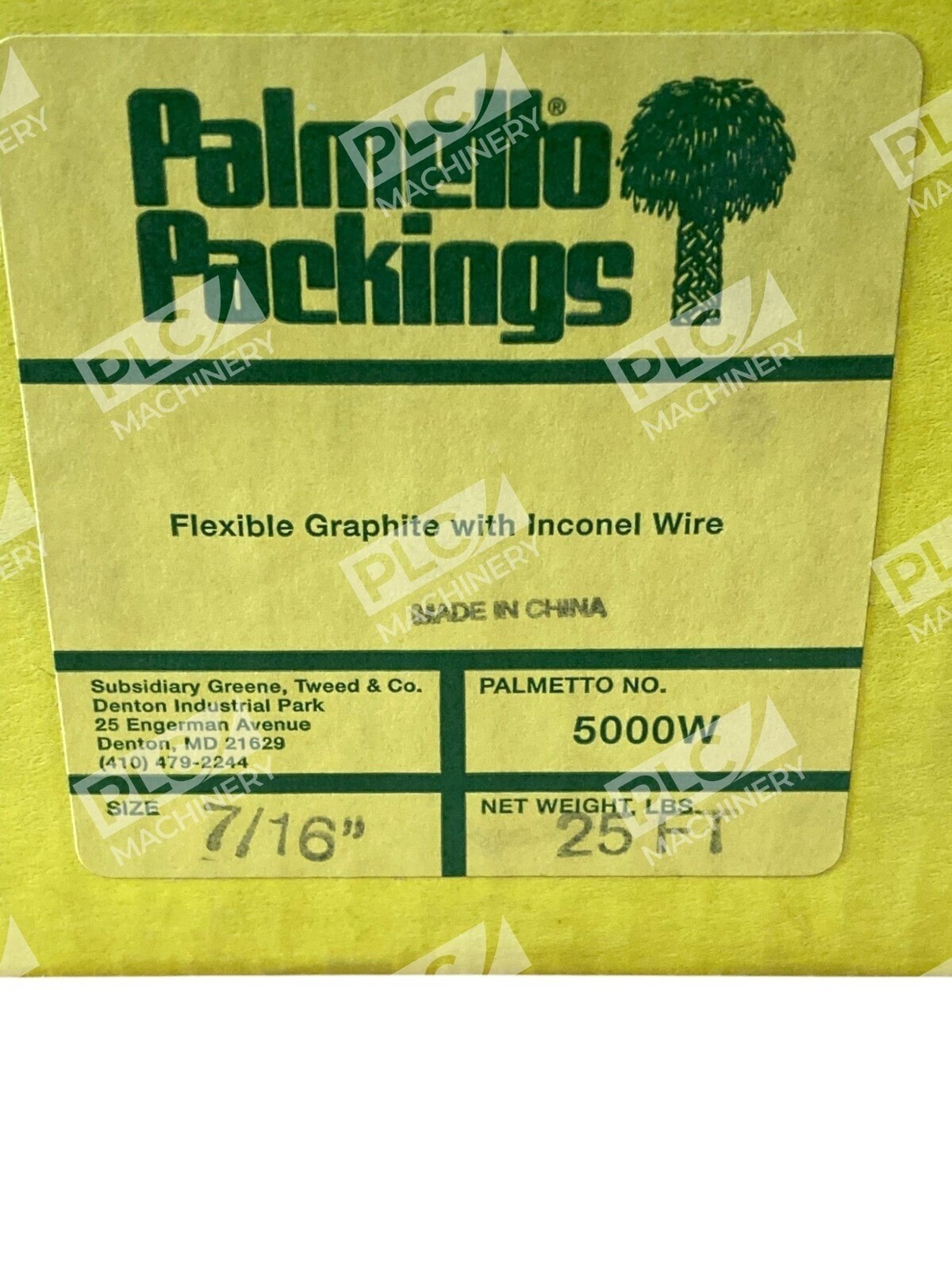 Palmetto Packings 7/16" 25Ft Flexible Graphite W/ Inconel Wire 5000W - Image 3