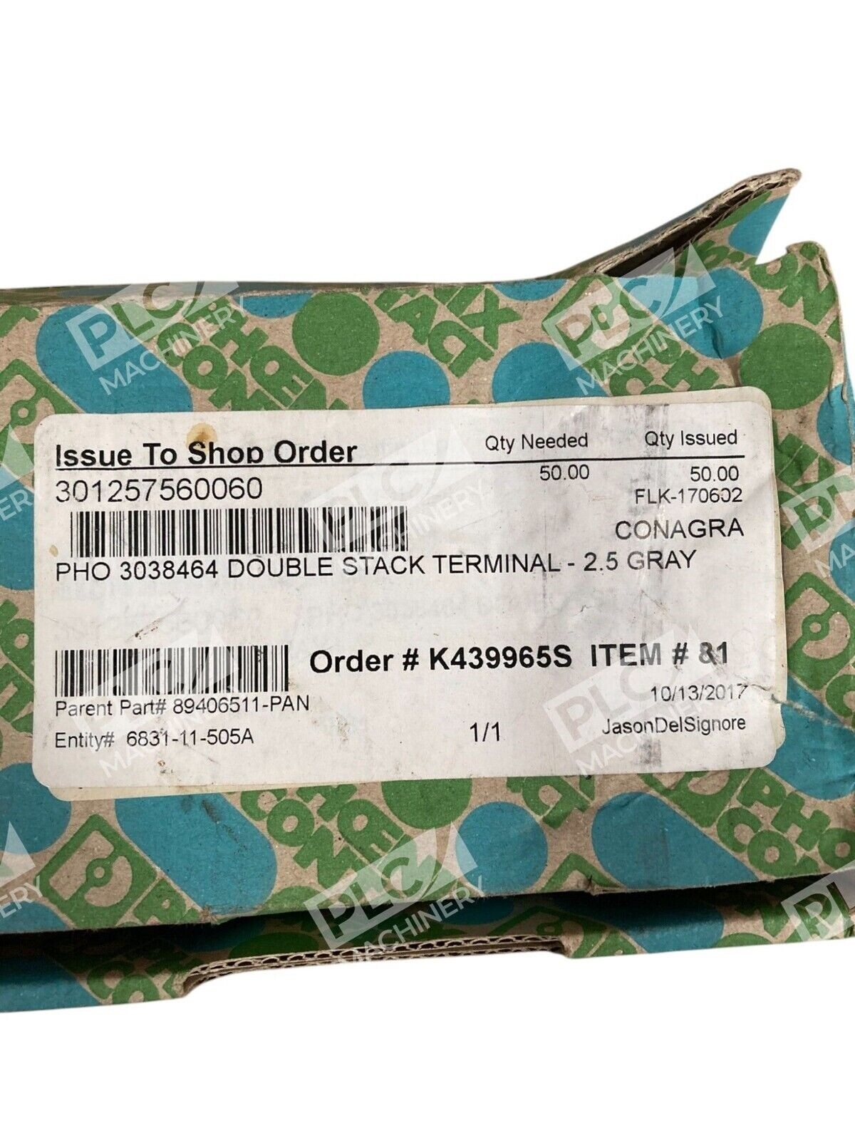 Phoenix Contact PHO 3038464 300V20A 10mm 22 Grey Terminal Blocks STTBS2.5 - Image 4