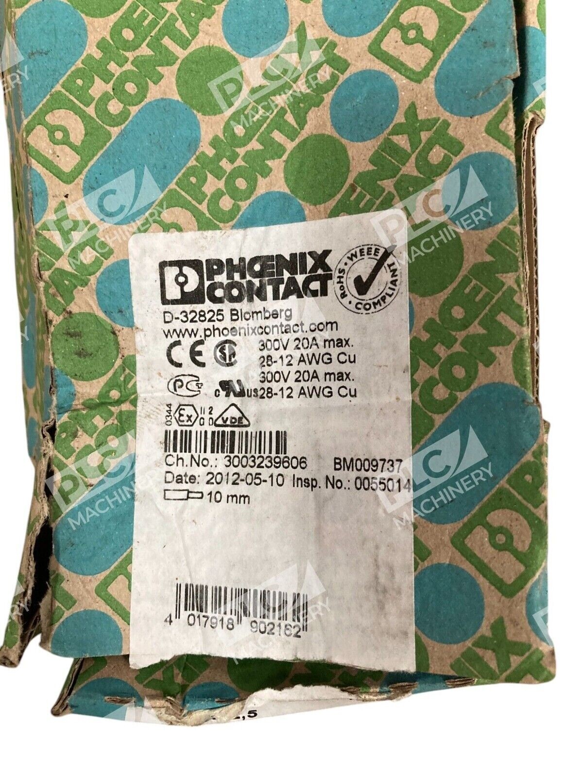 Phoenix Contact PHO 3038464 300V20A 10mm 22 Grey Terminal Blocks STTBS2.5 - Image 5