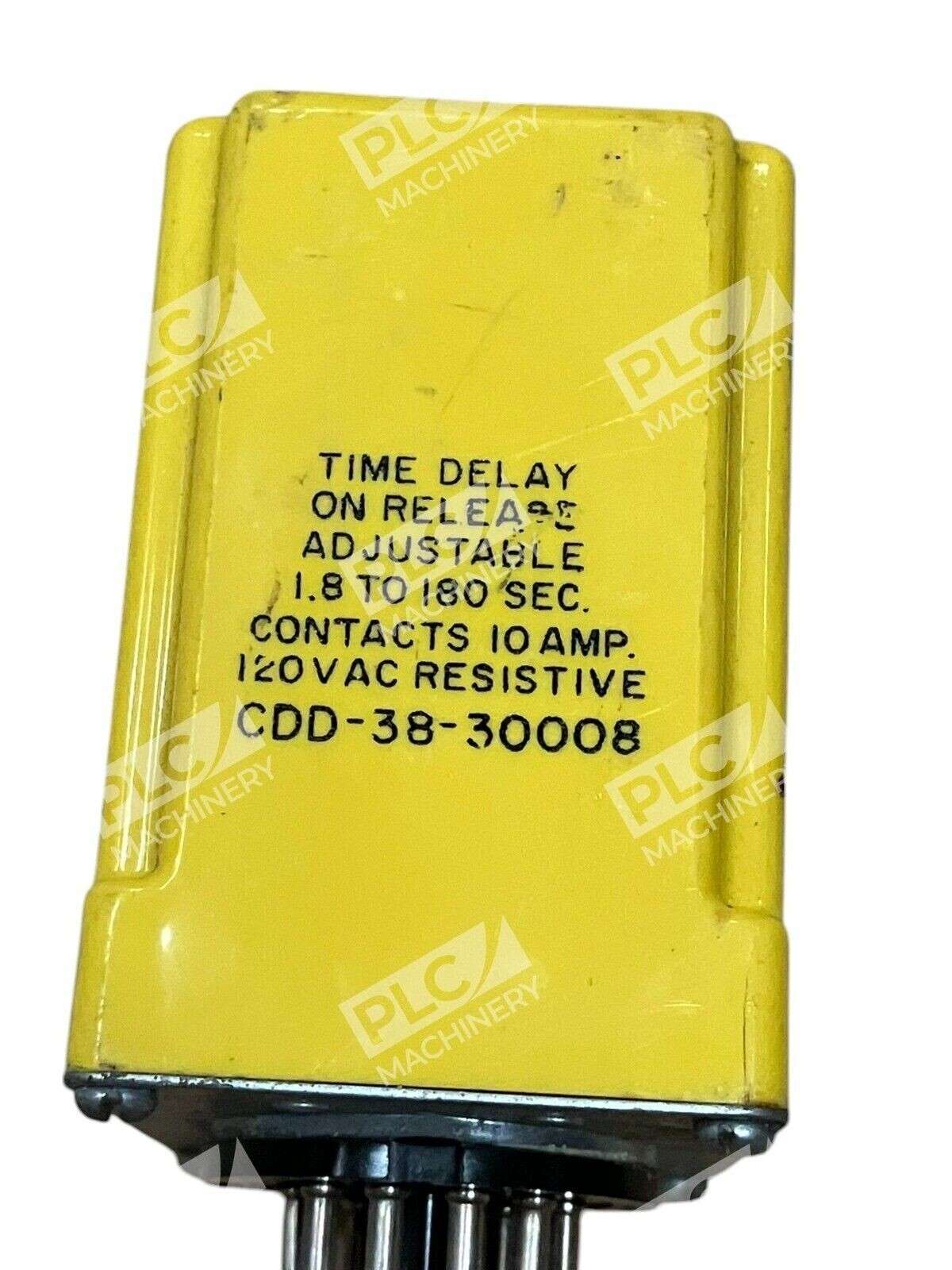 Potter Brumfield 120VAC 1.8-180s 10A Time Delay Relay CDD-38-30008 - Image 3