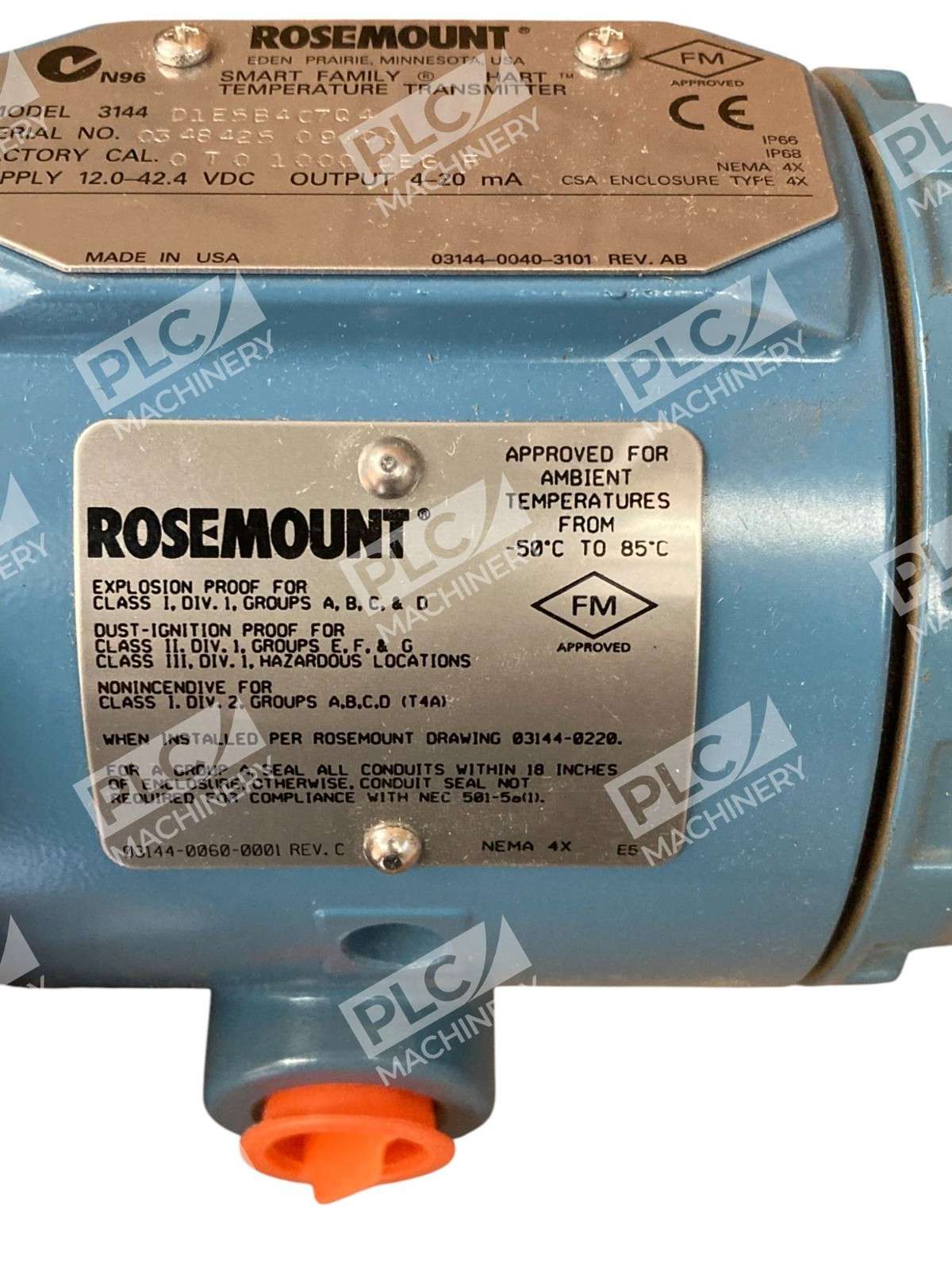 Rosemount 3144 D1E5B4C7Q4 Temperature Transmitter - Image 5