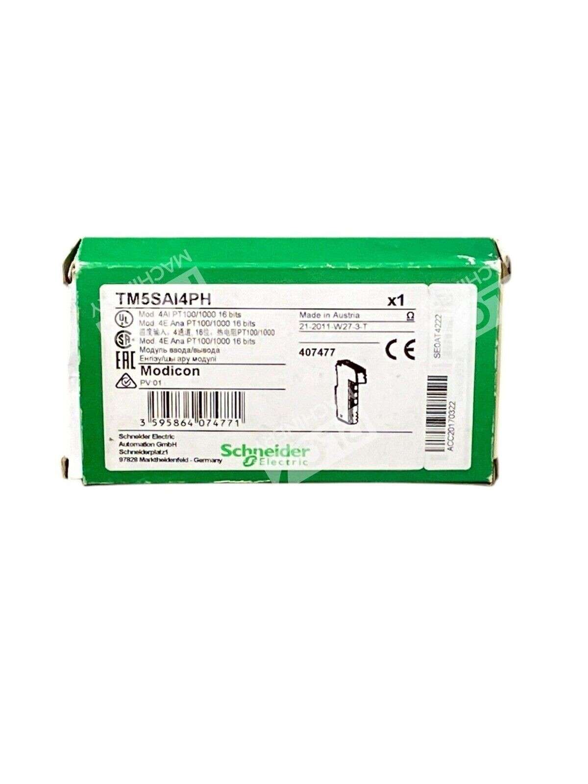 Schneider Electric Modicon 4AI PT100/1000 16bits TM5SAI4PH