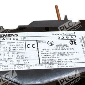 Siemens 3UA5000 1F 32 5A Overload Relay 3UA50 00 1F 226794320396