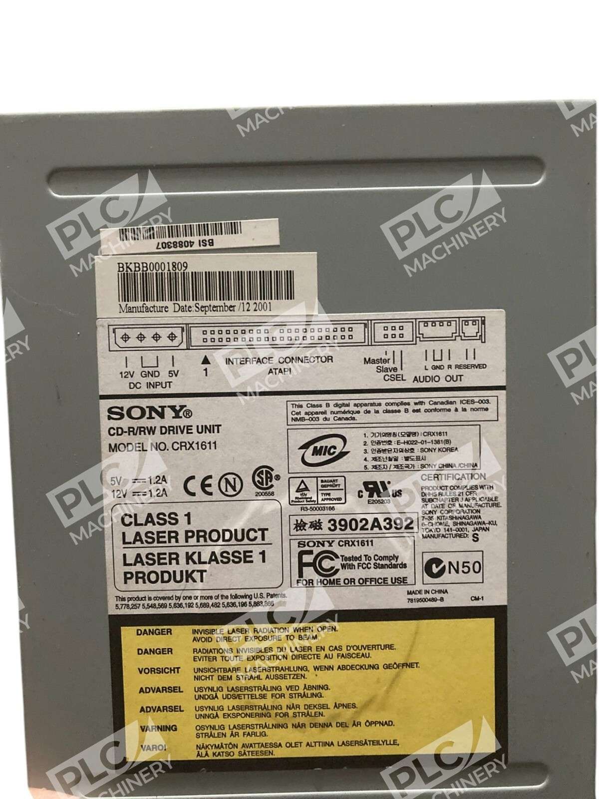 Sony CD-R/RW Drive Unit CRX1611 - Image 3