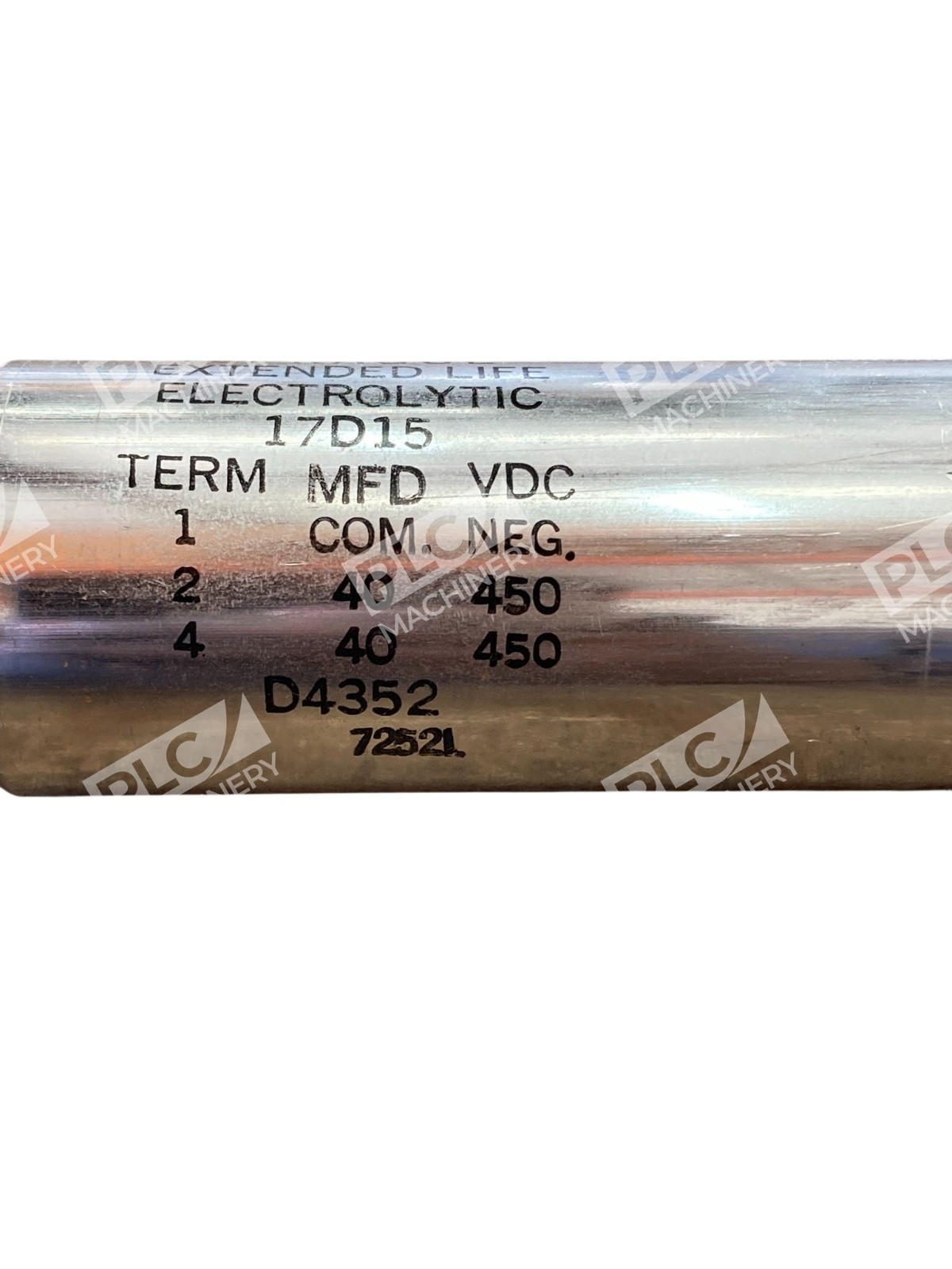 Sprague 17D15 40µF 450VDC Extended Life Electrolytic Capacitor Aluminum Can - Image 7