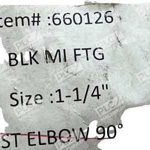 TSP FM 660126 BLK MI FTG Steel Elbow 90 Deg 1 14 227144109916